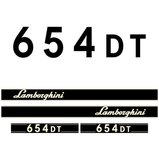 Lamborghini 654 DT tractor decal adesivo aufkleber sticker set replacement decal set
