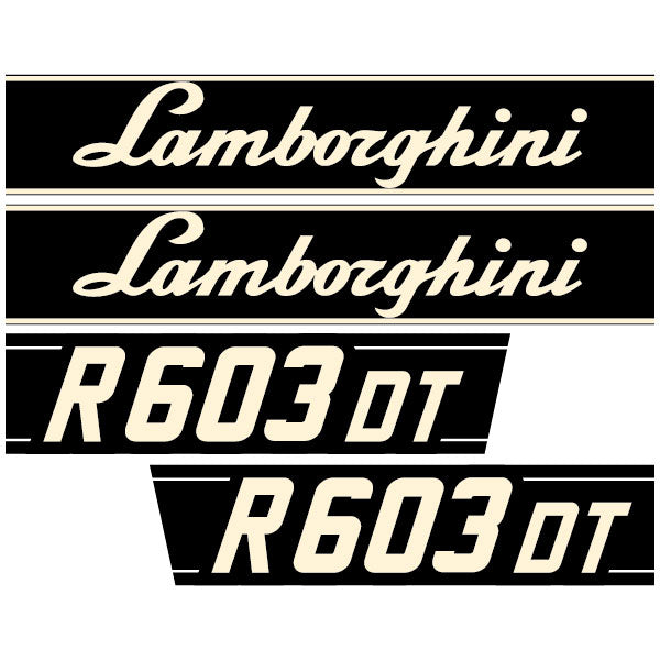 Lamborghini R 603 DT tractor decal adesivo aufkleber sticker set replacement decal set