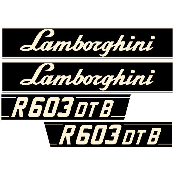 Lamborghini R 603 DT B tractor decal adesivo aufkleber sticker set replacement decal set