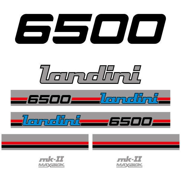 Landini 6500 tractor decal aufkleber adesivo sticker set replacement decal set