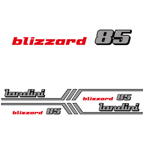Landini blizzard 85 tractor decal aufkleber adesivo sticker set replacement decal set