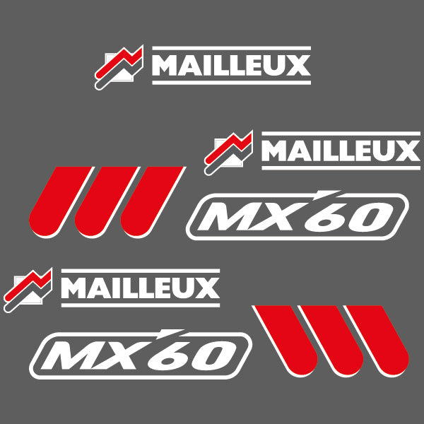 Mailleux MX 60 MX 80 loader decal aufkleber sticker set replacement decal set