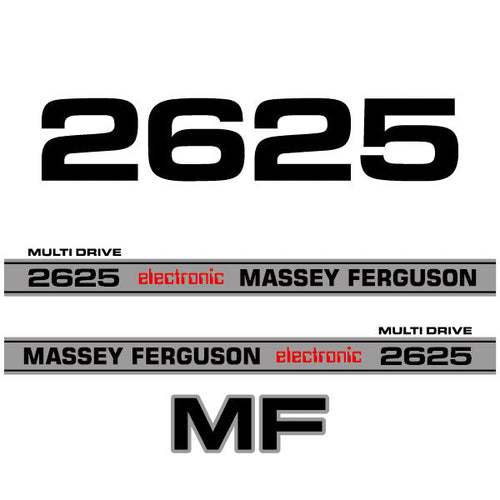 Massey Ferguson 2625 electronic decal aufkleber adesivo sticker set replacement decal set