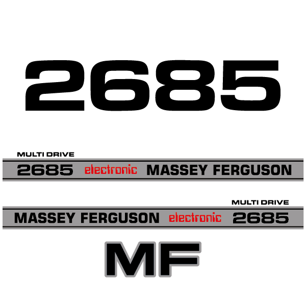 Massey Ferguson 2685 electronic decal aufkleber adesivo sticker set replacement decal set