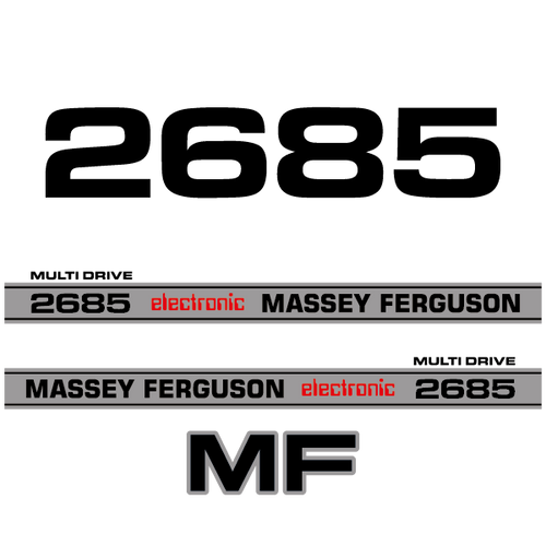 Massey Ferguson 2685 electronic decal aufkleber adesivo sticker set replacement decal set
