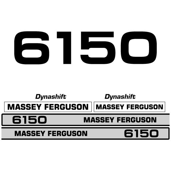 Massey Ferguson 6150 decal aufkleber adesivo sticker set replacement decal set
