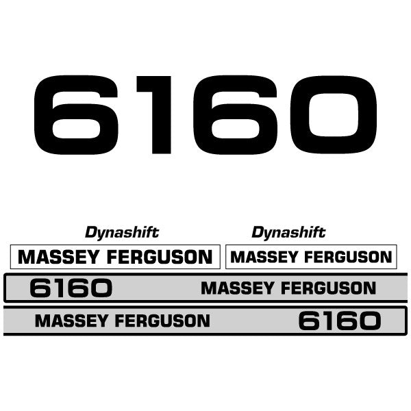 Massey Ferguson 6160 decal aufkleber adesivo sticker set replacement decal set