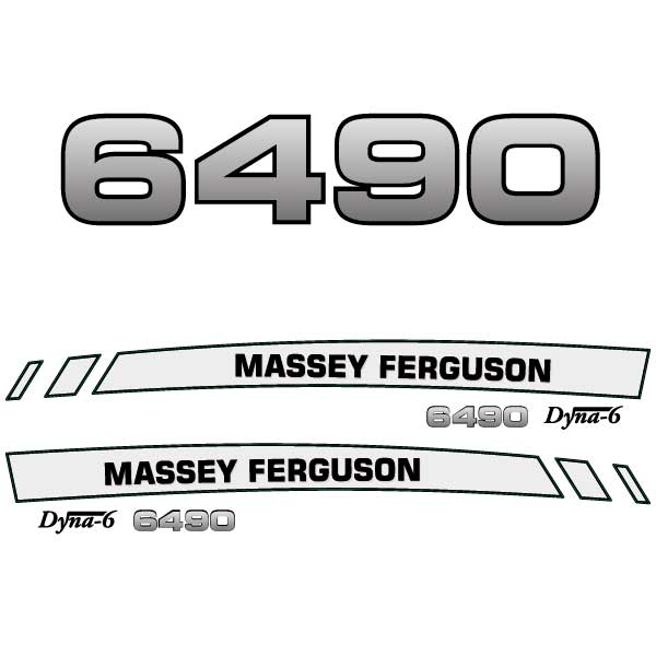 Massey Ferguson 6490 (2008-2012) decal aufkleber adesivo sticker set replacement decal set