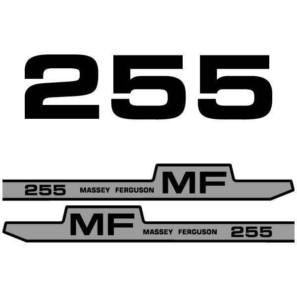 Massey Ferguson 255 decal aufkleber adesivo sticker set replacement decal set