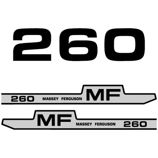 Massey Ferguson 260 decal aufkleber adesivo sticker set replacement decal set