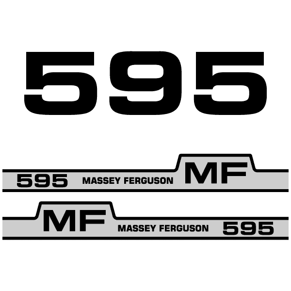 Massey Ferguson 595 decal aufkleber adesivo sticker set replacement decal set