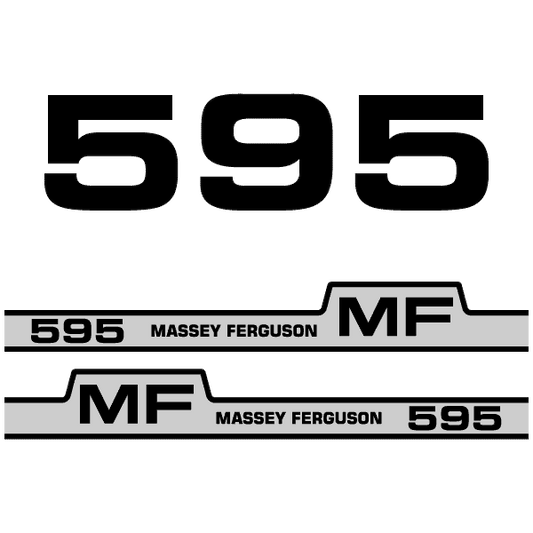 Massey Ferguson 595 decal aufkleber adesivo sticker set replacement decal set