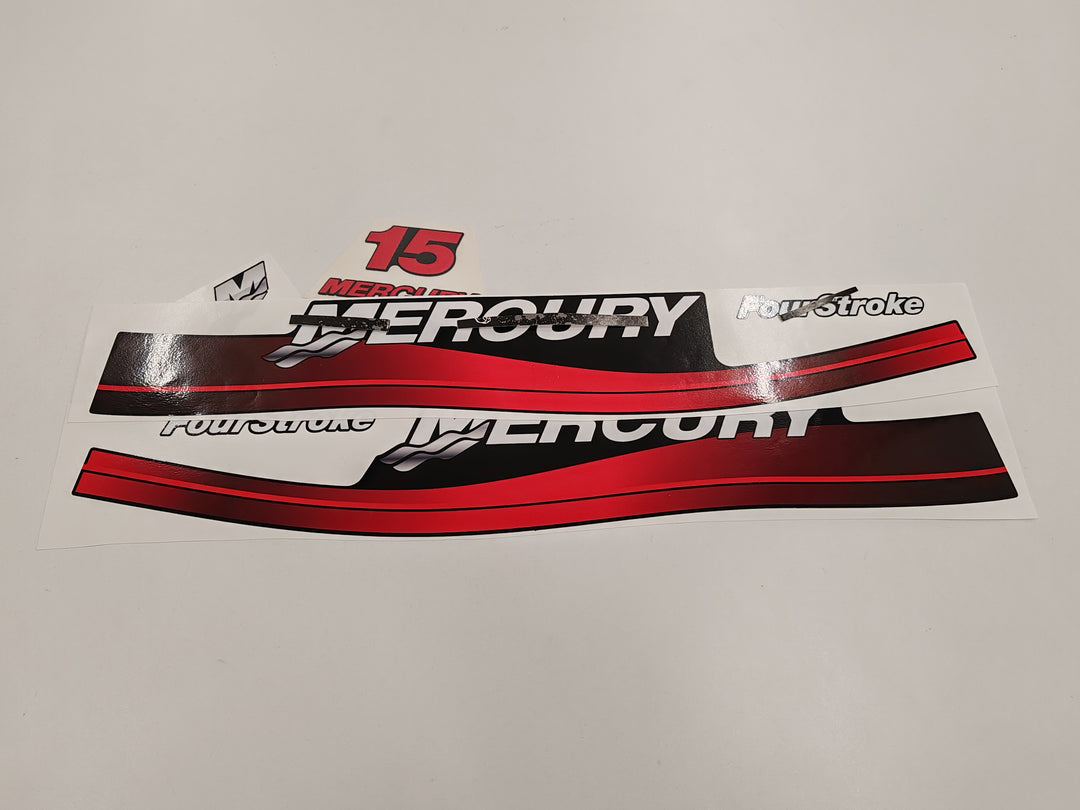 Mercury 15 (1999-2004) Outboard Decal (Sticker / Aufkleber) Set