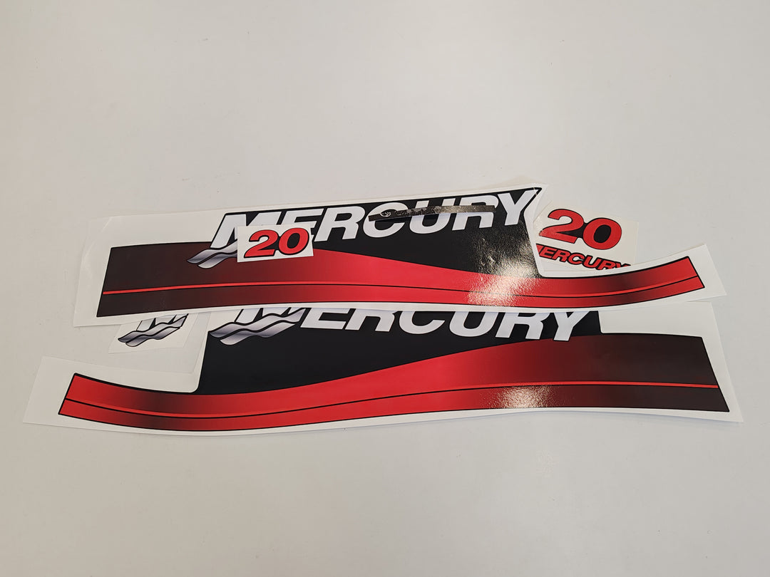 Mercury 20 outboard (1999-2004) decal aufkleber adesivo sticker set