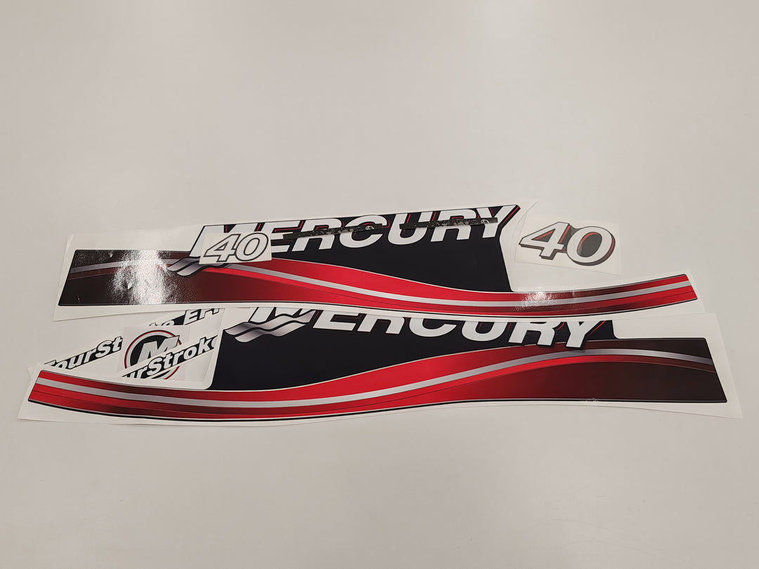Mercury 40 Four Stroke EFI 2005-2007 outboard decal sticker set