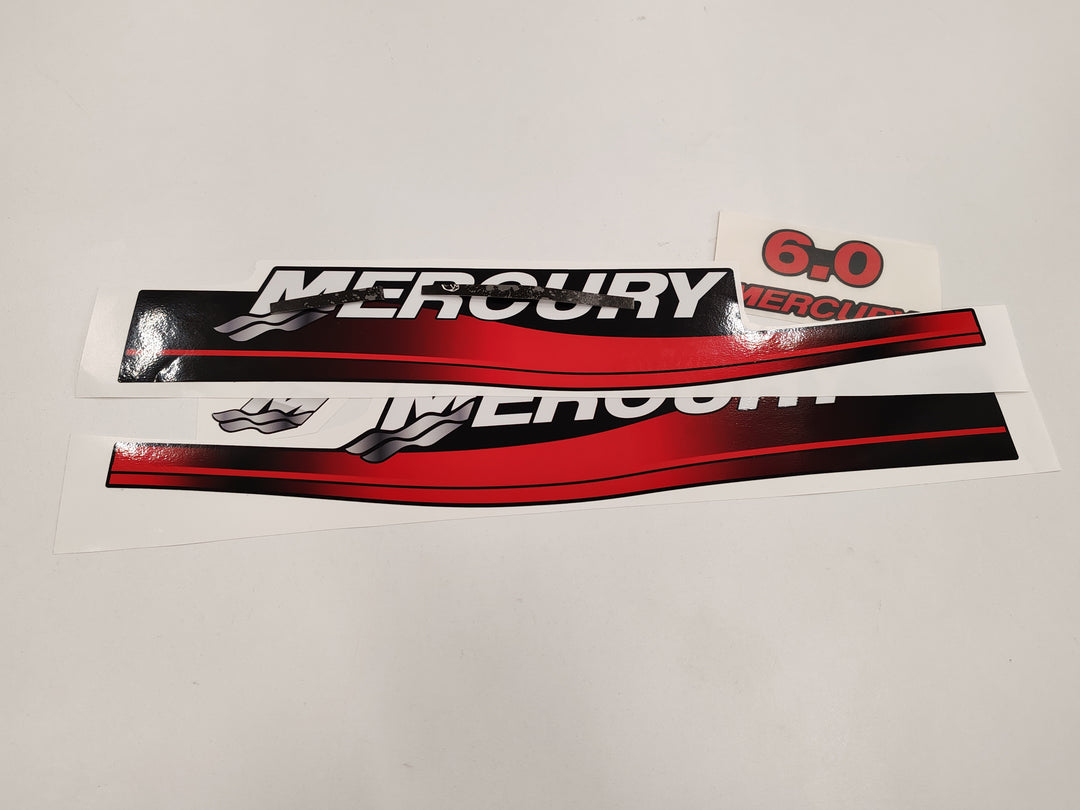 Mercury 6.0 (1999-2004) Outboard Compatible Replacement Decal (Sticker) Set