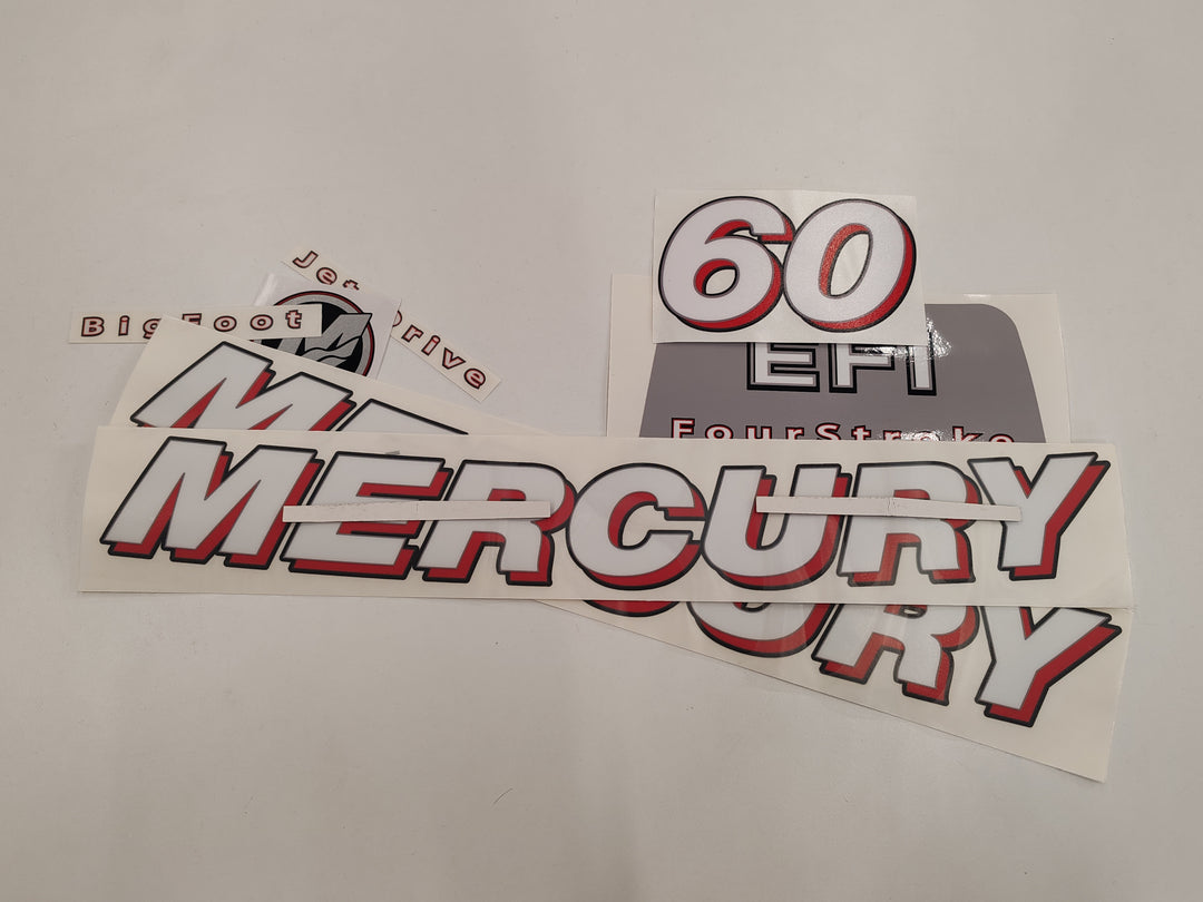 Mercury 60 Big Foot (2006-2012) Outboard Decal (Sticker / Aufkleber) Set