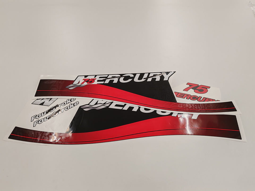 Mercury 75 Four Stroke (1999-2004) Outboard Decal /aufkleber / adesivo / Sticker Set