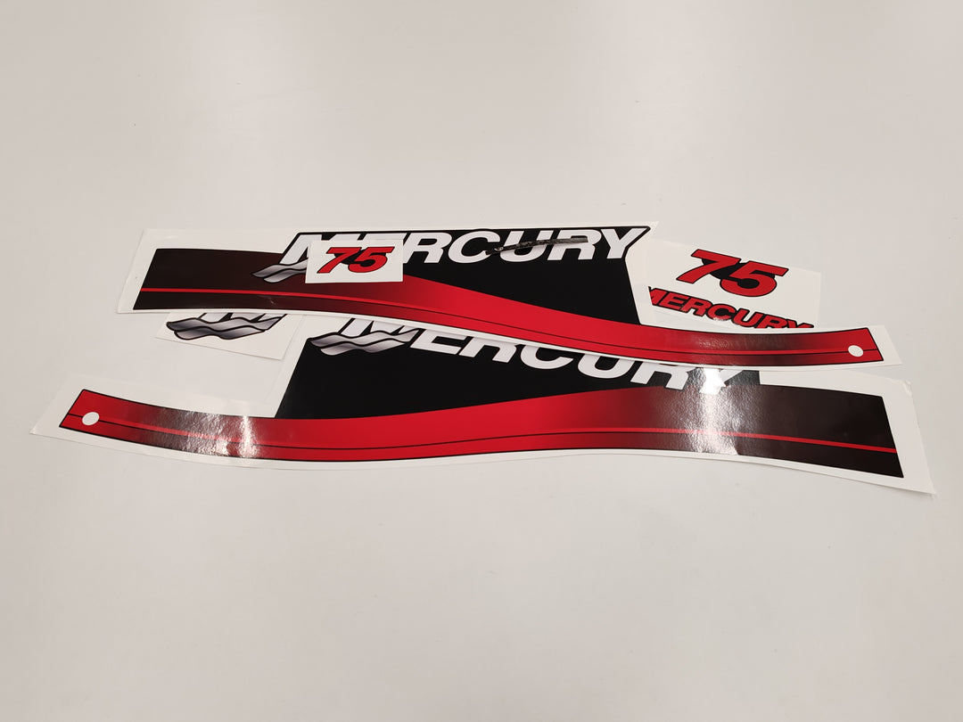 Mercury 75 (1999-2004) Outboard Compatible Replacement Decal (Sticker) Set