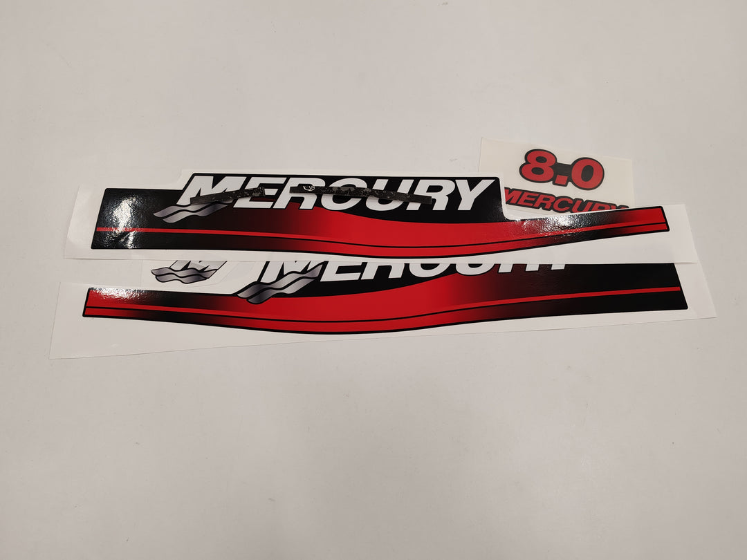 Mercury 8.0 (1999-2004) Outboard Compatible Replacement Decal (Sticker) Set