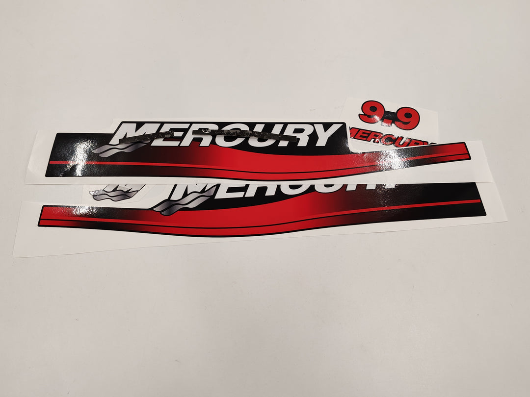Mercury 9.9 (1999-2004) Outboard Compatible Replacement Decal (Sticker) Set
