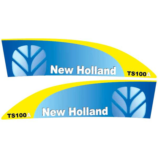 New Holland TS100A tractor decal aufkleber sticker set replacement decal set