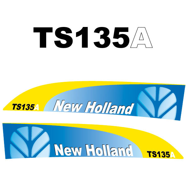 New Holland TS135A tractor decal aufkleber adesivo sticker set replacement decal set
