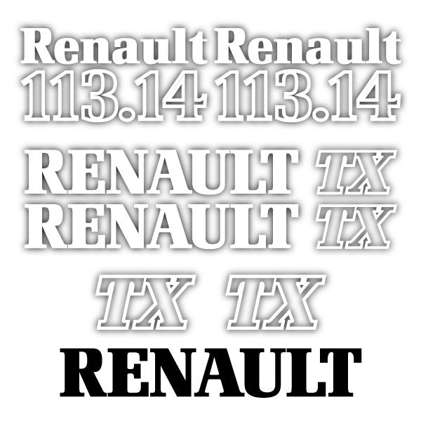 Renault 133.14 TX tractor decal aufkleber adesivo sticker set replacement decal set