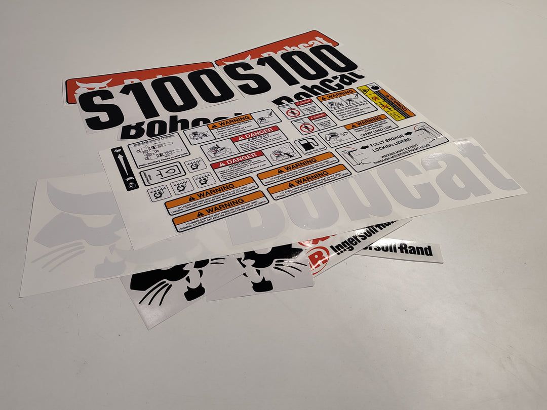 Bobcat S100 Loader Aftermarket Decal  Aufkleber  Adesivo  Sticker  Replacement Set