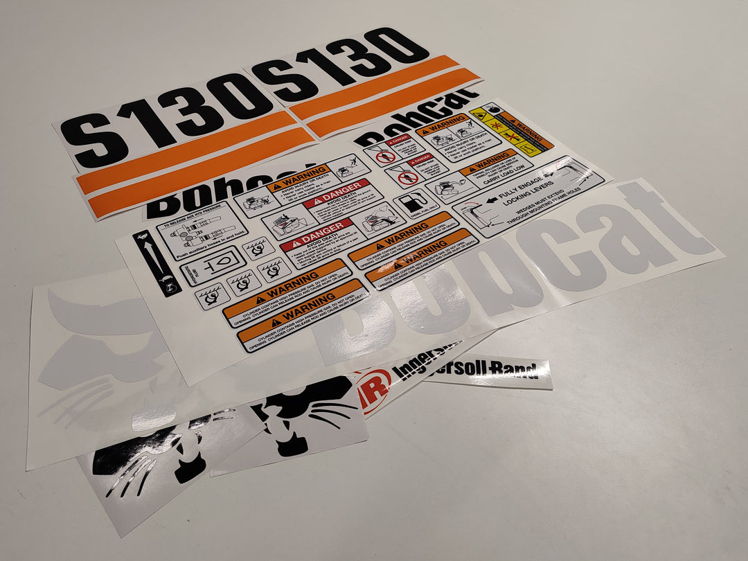 S130 Bobcat Loader Aftermarket Decal  Aufkleber  Adesivo  Sticker  Replacement Set