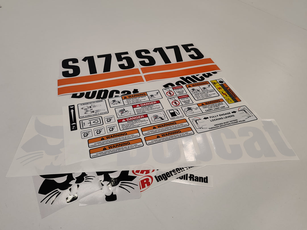 Bobcat S175 Loader Aftermarket Decals Replacement Set