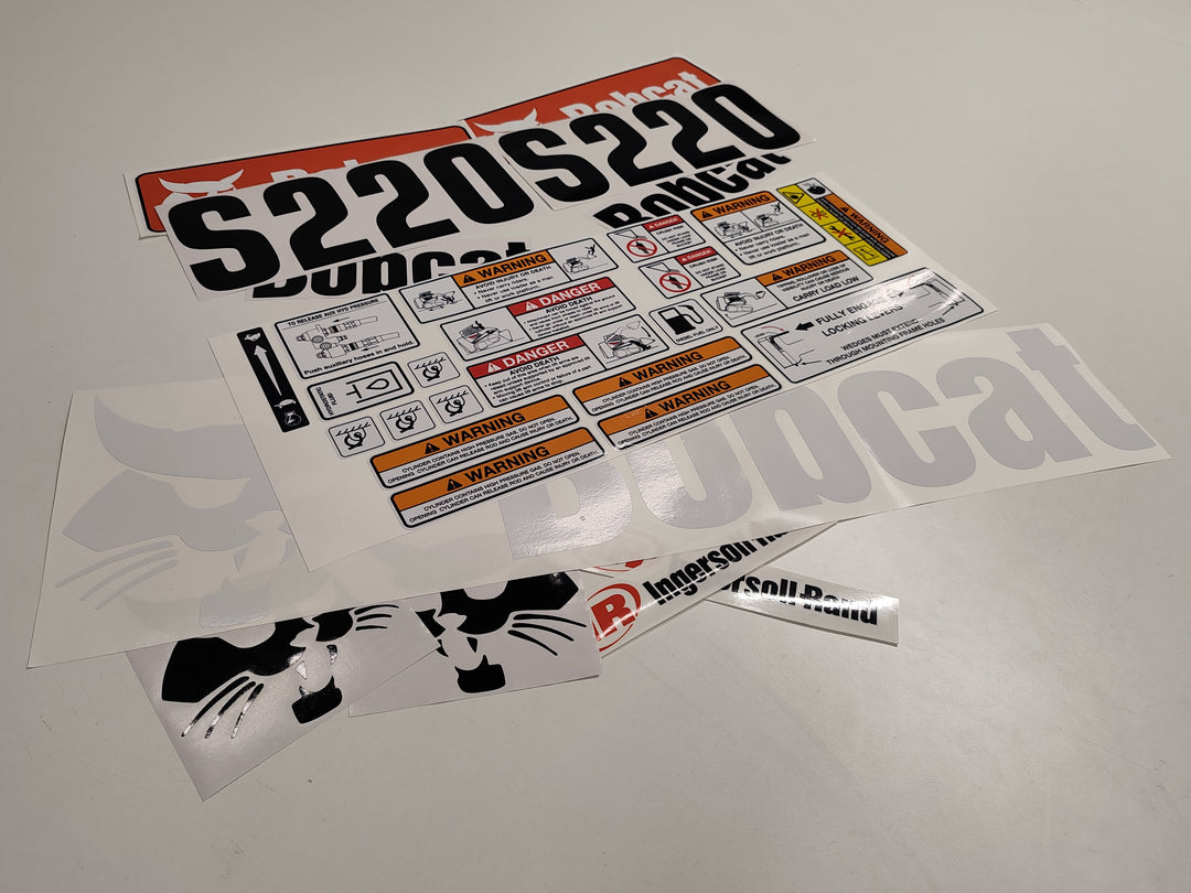 Bobcat S220 Loader Aftermarket Decal  Aufkleber  Adesivo  Sticker  Replacement Set