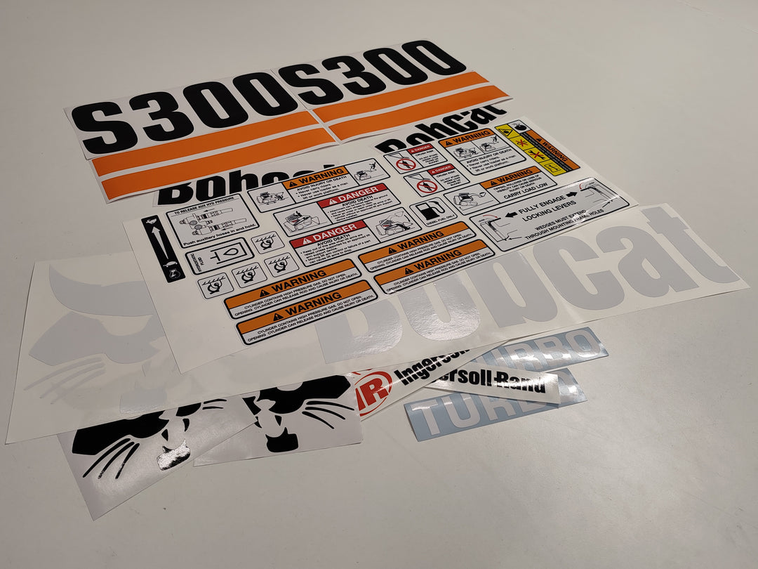 Bobcat S300 Turbo Loader Aftermarket Decal  Aufkleber  Adesivo  Sticker  Replacement Set