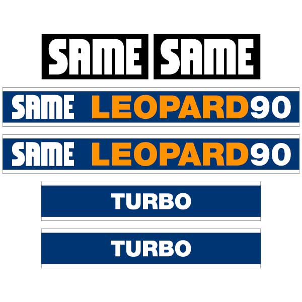 SAME LEOPARD 90 tractor decal aufkleber sticker set replacement decal set
