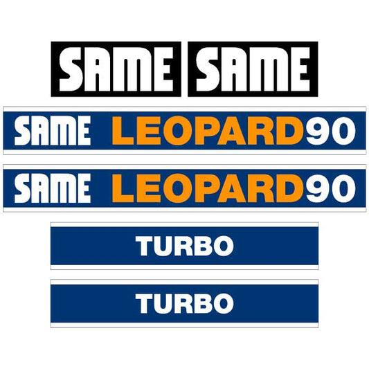 SAME LEOPARD 90 tractor decal aufkleber sticker set replacement decal set