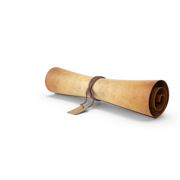 Paper scroll with message replacement decal set