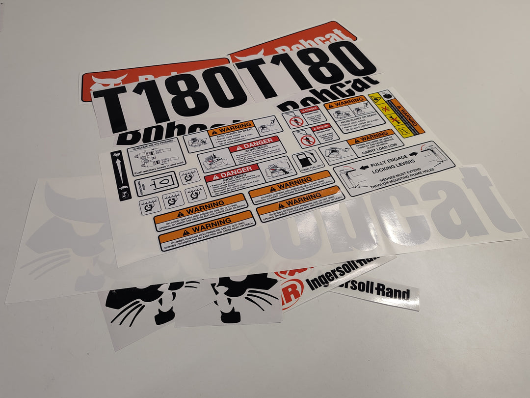 Bobcat T180 Loader Aftermarket Decal  Aufkleber  Adesivo  Sticker  Replacement Set