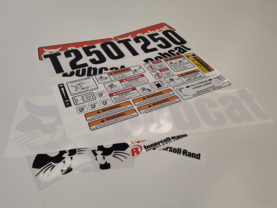 Bobcat T250 Loader Aftermarket Decal  Aufkleber  Adesivo  Sticker  Replacement Set