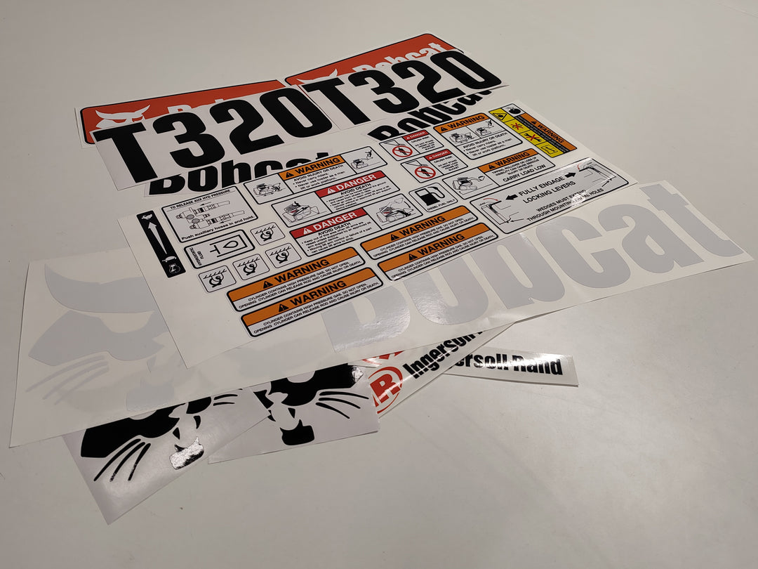 Bobcat T320 Loader Aftermarket Decal  Aufkleber  Adesivo  Sticker  Replacement Set