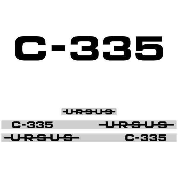 Ursus C-335 tractor decal aufkleber adesivo sticker set replacement decal set