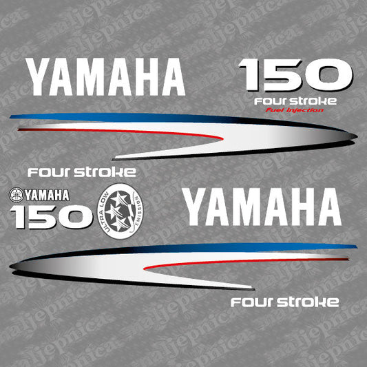 Yamaha 150 four stroke outboard (2002-2006) decal aufkleber addesivo sticker set replacement decal set