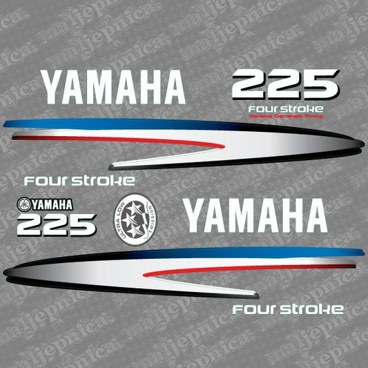 Yamaha 225 four stroke outboard (2002-2006) decal aufkleber addesivo sticker set replacement decal set