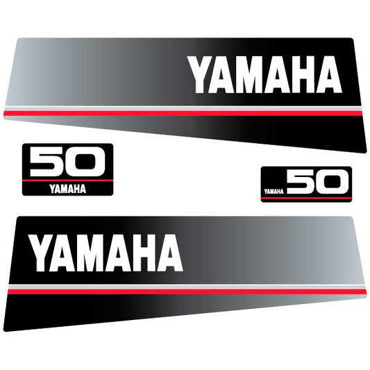 Yamaha 50 outboard decal aufkleber adesivo sticker set replacement decal set
