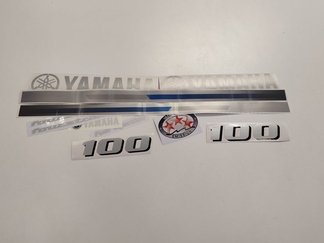 Yamaha 100 Four Stroke (2013) Outboard Decal Sticker Set