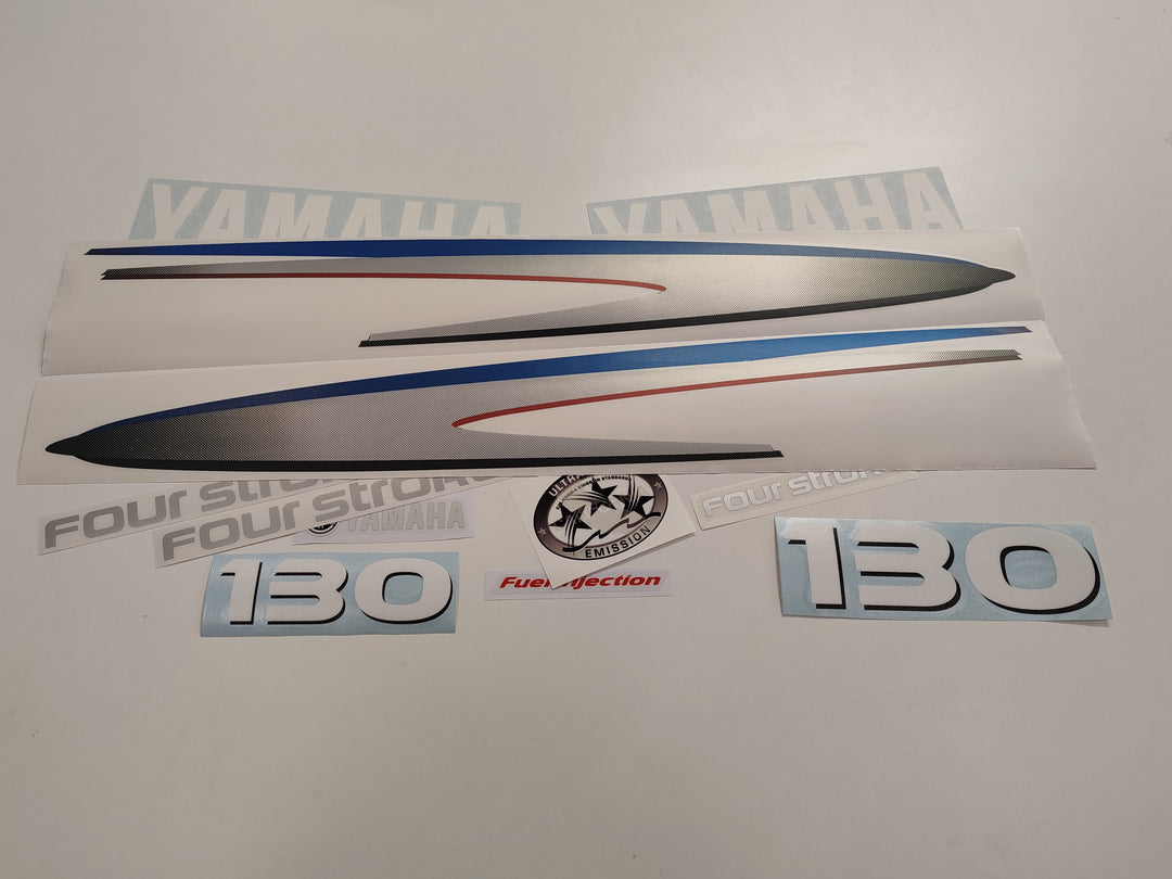 Yamaha 130 Four Stroke (2002-2006) Outboard Decal Sticker Set