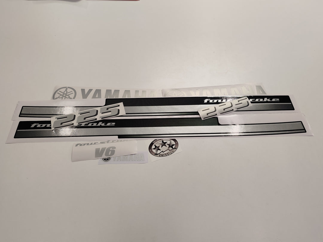 Yamaha 225 Four Stroke 2008 Outboard Decal Sticker Set