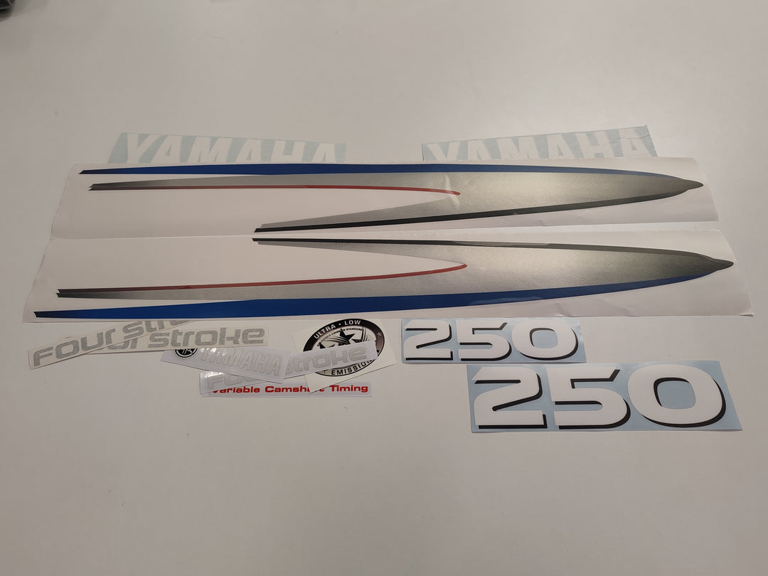 Yamaha 250 Four Stroke (2002-2006) Outboard Decal Sticker Set