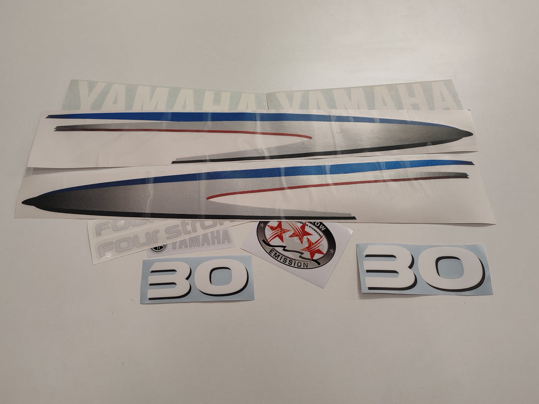 Yamaha 30 Four Stroke (2002-2006) Outboard Decal Sticker Set