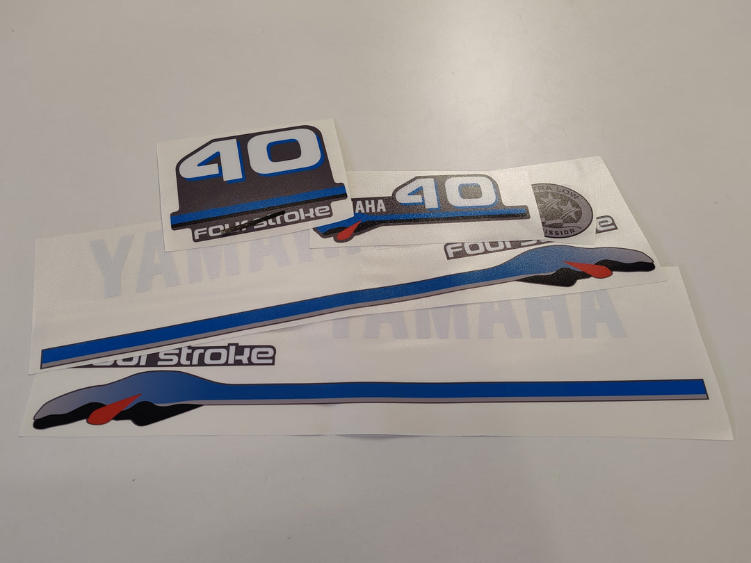 Yamaha 40 - 50 Four Stroke (2000) Outboard Decal Sticker Set