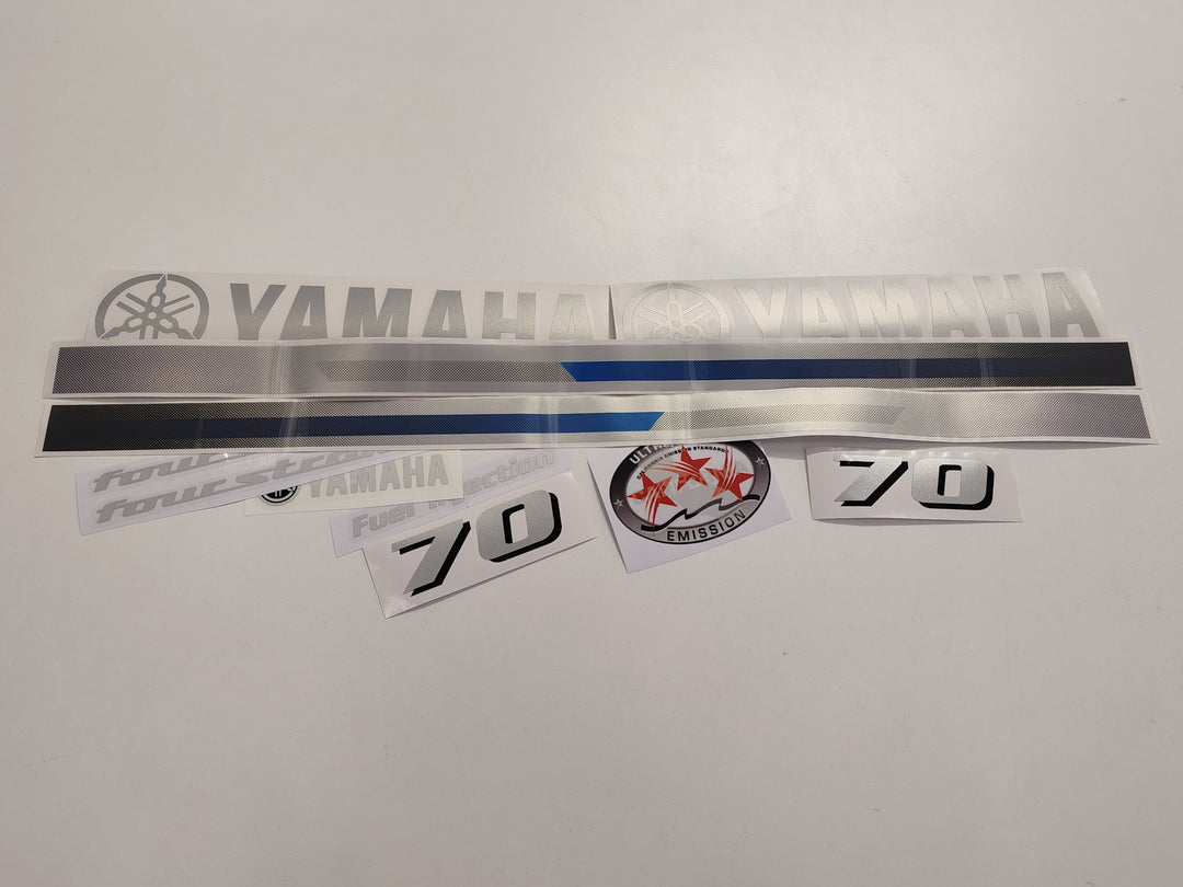 Yamaha 70 Four Stroke (2013) Outboard Decal Sticker Set